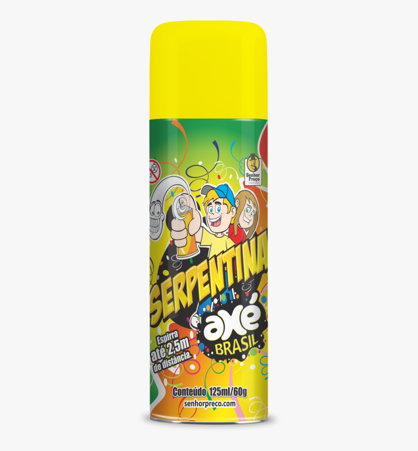Serpentina Axé Brasil Amarelo 120ml - Snack, HD Png Download