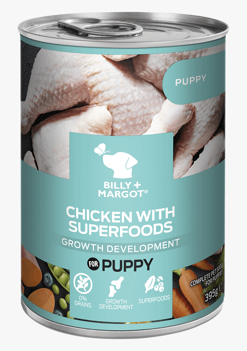 Billy Margot Chicken With Superfoods Puppy Food Pouch, HD Png Download
