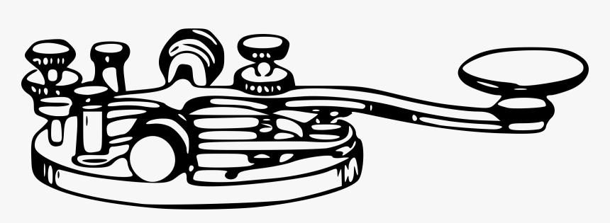 Telegraph Key Clip Arts - Telegraph Clipart, HD Png Download
