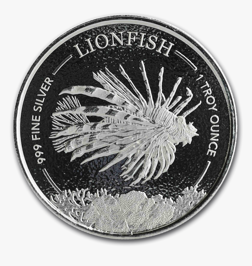 1 Oz Silver Lionfish 2019, HD Png Download