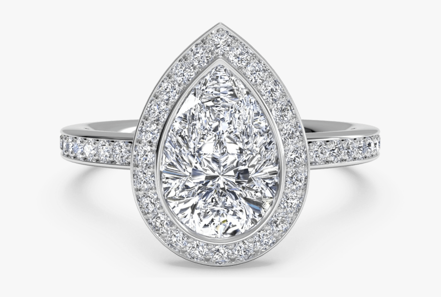 The Pear, Or Teardrop - Oval Teardrop Engagement Ring, HD Png Download