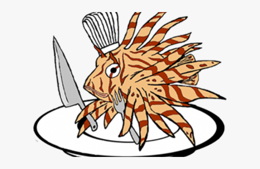 Lionfish Clipart Transparent - Red Lionfish, HD Png Download