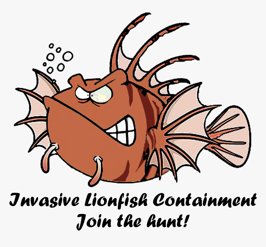 Dive Carriacou Supports Caribbean Reef Buddy - Lionfish Clipart Free Png, Transparent Png