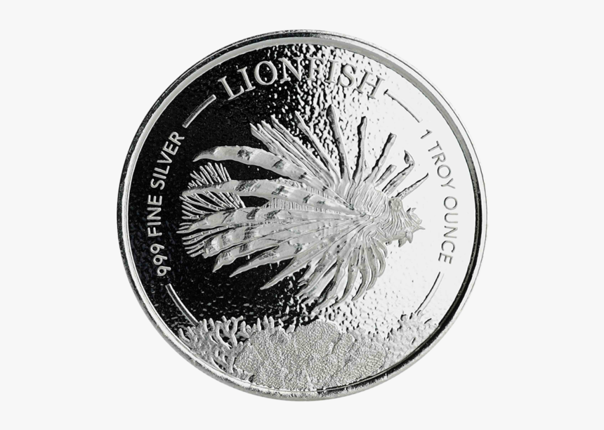 1 Oz Silver Lionfish 2019, HD Png Download