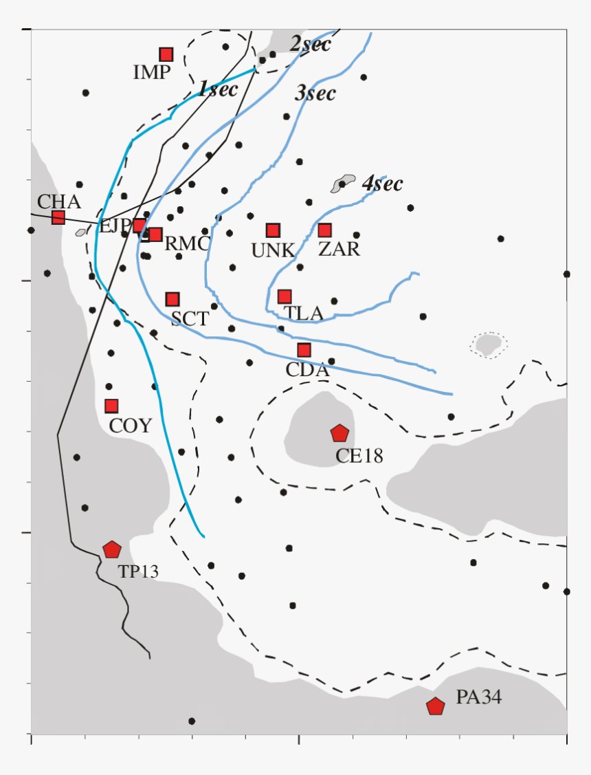 Map Of Mexico City Valley Showing The Locations Of - Map, HD Png Download