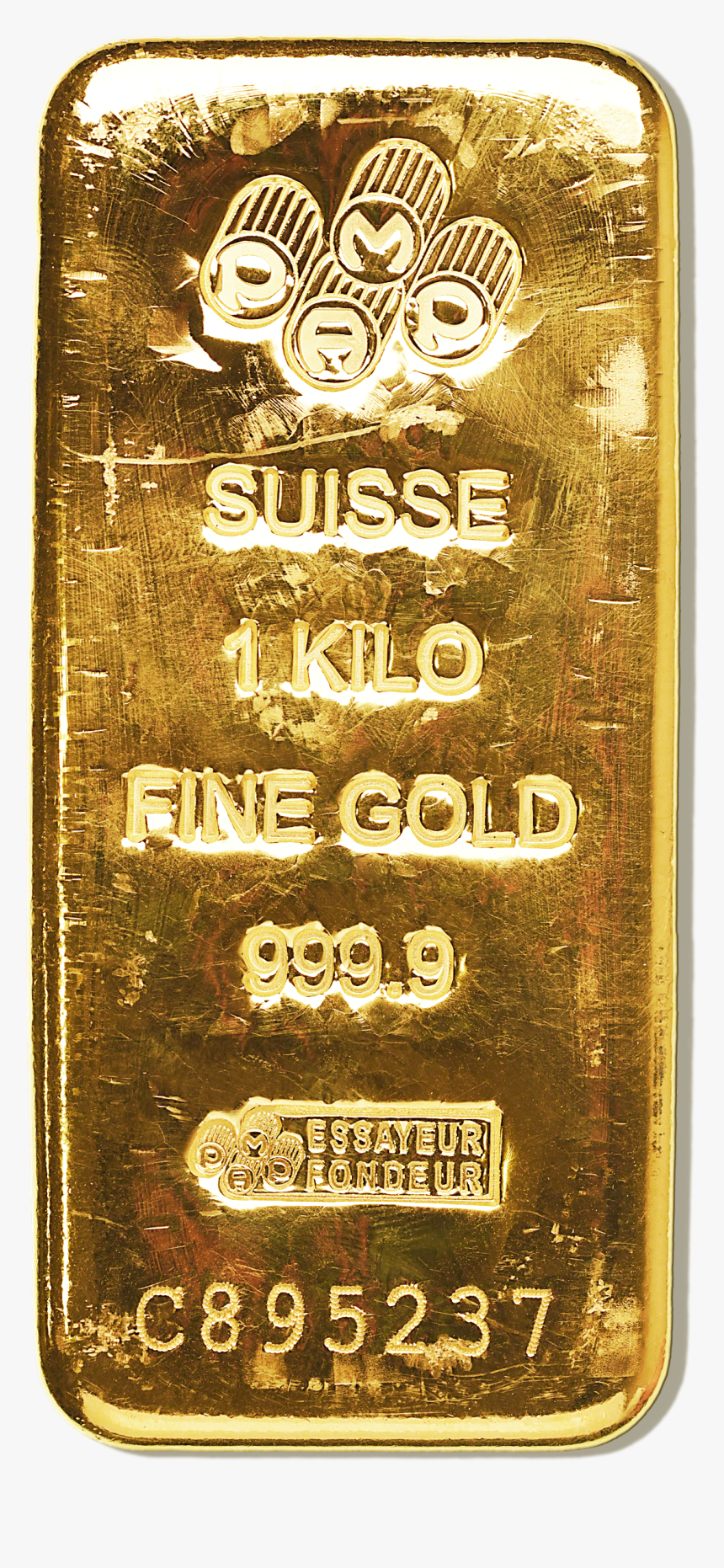 Buy Pamp Bar Kg - Swiss Gold Bar 1kg, HD Png Download