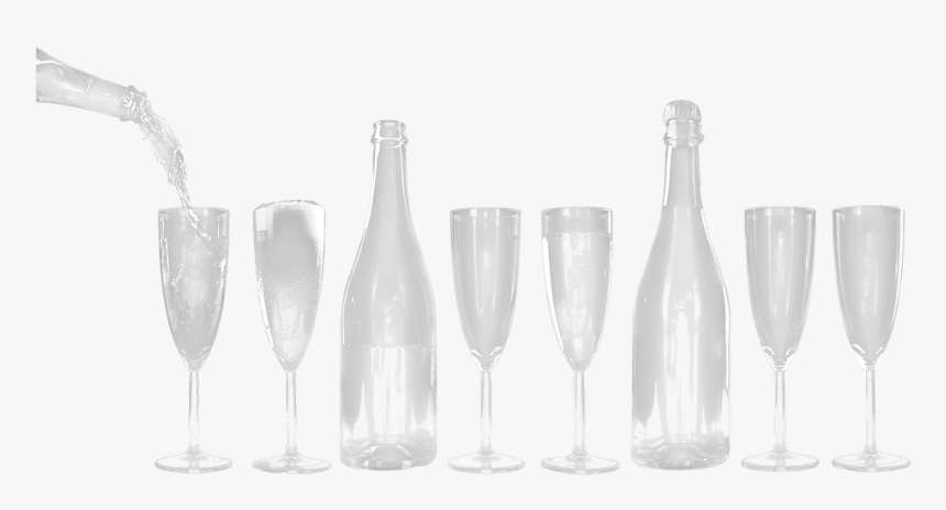 Glasses Free, Transparent, Wine Glasses, Wine, Drink - Champagne Stemware, HD Png Download