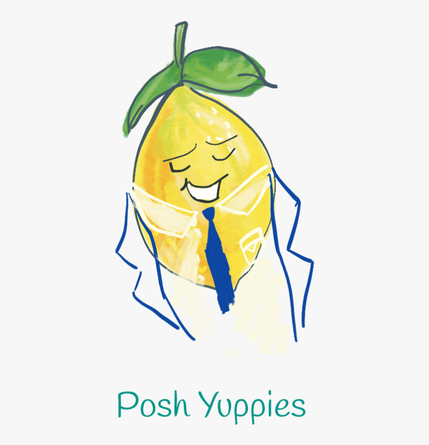 Posh Yuppie Lemon Illustration - Illustration, HD Png Download
