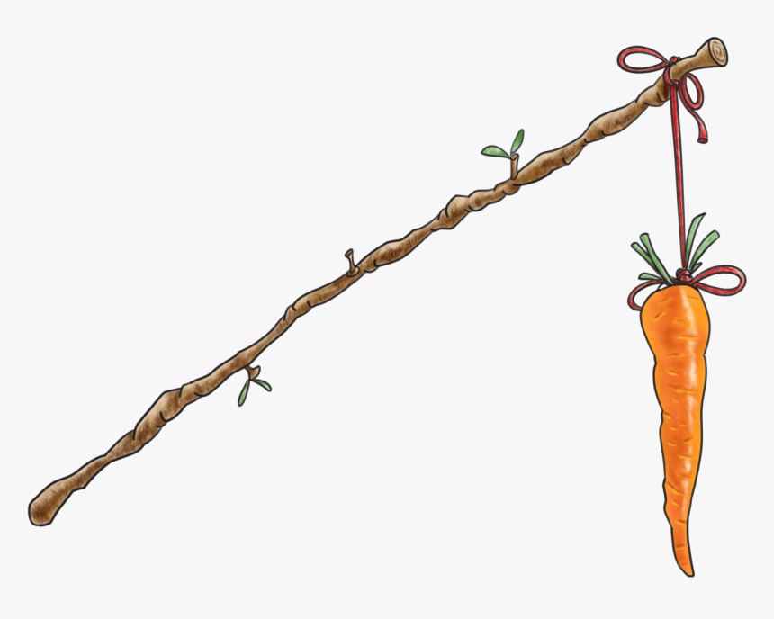 Carrot On Stick@2x - Carrot On Stick Png, Transparent Png