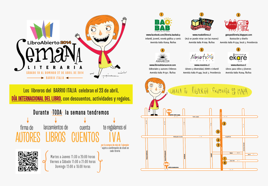 Imagen Semana Literaria Libro Abierto - Cartoon, HD Png Download