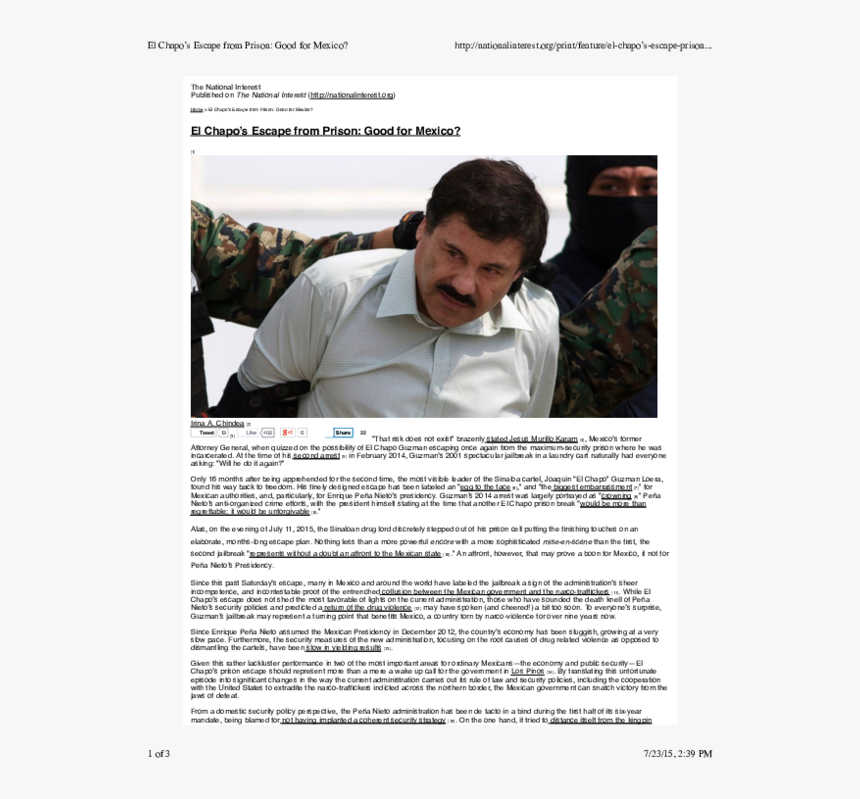 اكبر تاجر مخدرات في المكيسك, HD Png Download