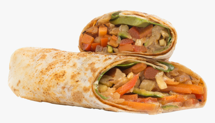 Wrap Vegetal Berenjena, Calabacín, Pimiento, Zanahoria, - Fast Food, HD Png Download