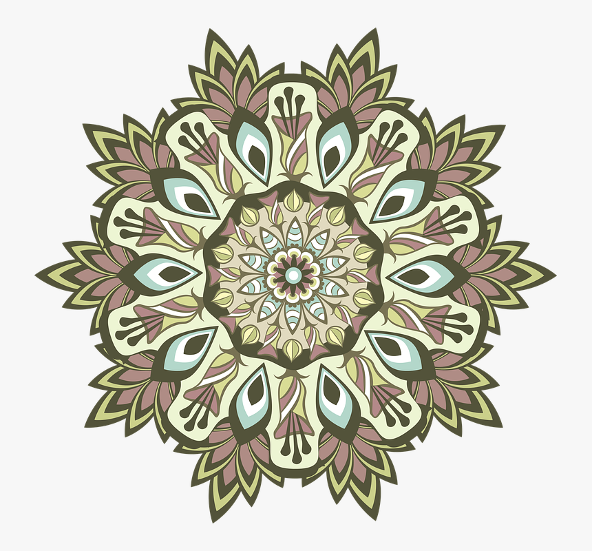 Mandala, Pattern, Round, Floral, Vintage, Ornament - Floral Design, HD Png Download