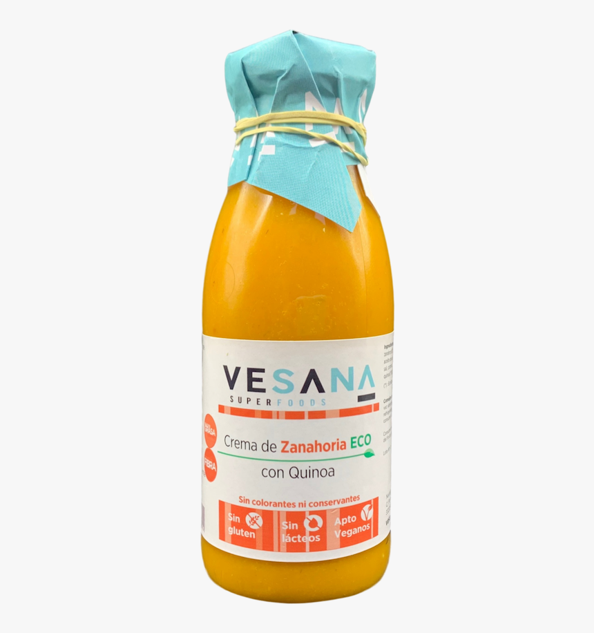 Crema Ecológica De Zanahoria Con Quinoa - Glass Bottle, HD Png Download