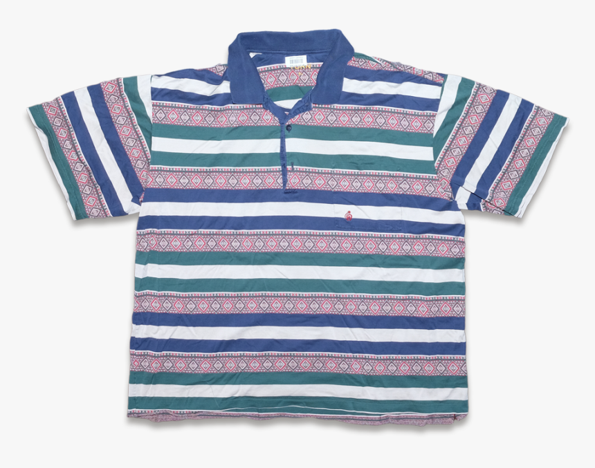 Vintage Pattern Polo Medium - Polo Shirt, HD Png Download