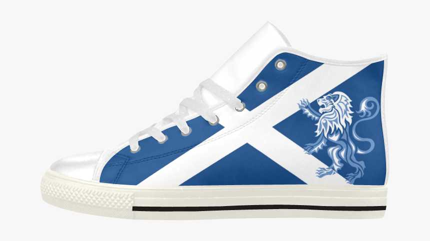 Tribal Lion Rampant And Saltire Flag By Artformdesigns - Skate Shoe, HD Png Download