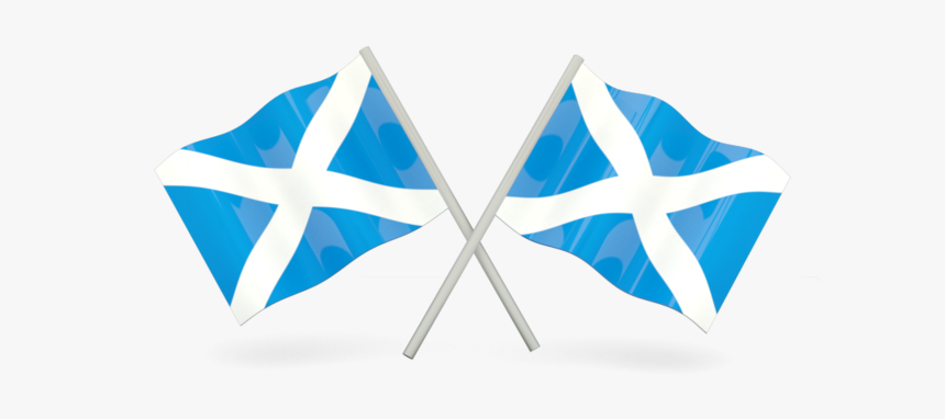 Two Wavy Flags - Scotland Flag No Background, HD Png Download
