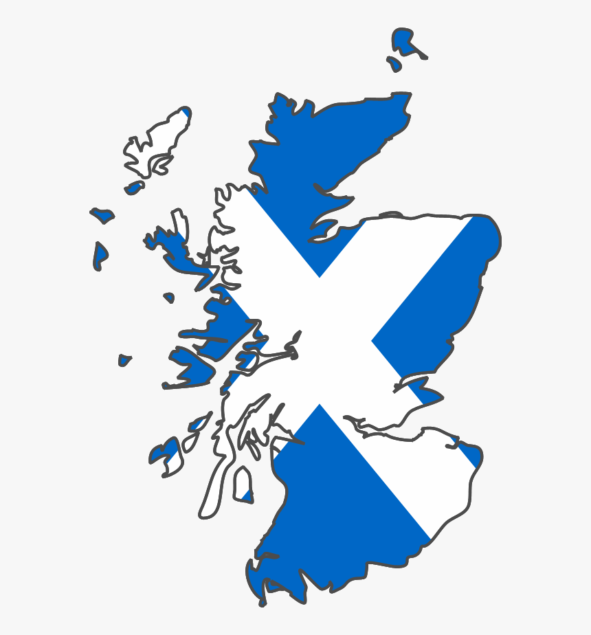 Scotland Geo Stub - Scotland Flag Map, HD Png Download