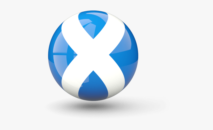 Scotland Flag Button Transparent, HD Png Download