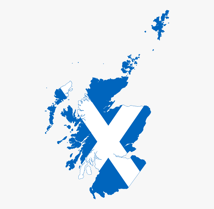 Scotland Map Flag, HD Png Download