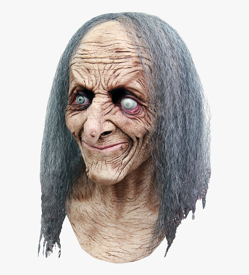 Hagatha Witch Mask - Old Woman Halloween Mask, HD Png Download