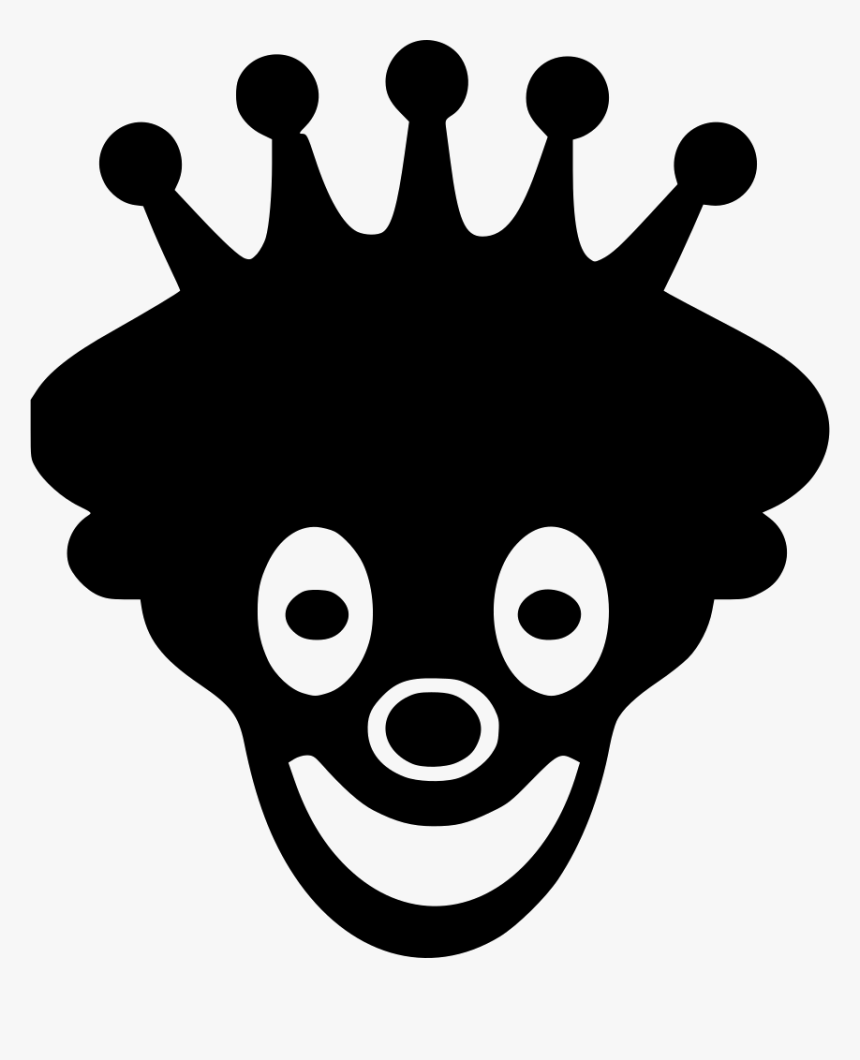 Queen Joke Mask Face Halloween - Small Crown Icon Png, Transparent Png