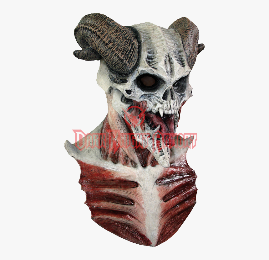 Devil Skull Mask - Devil Skull Halloween Mask, HD Png Download