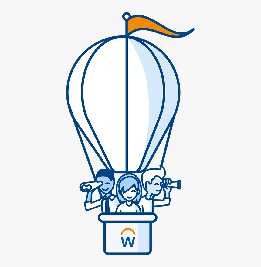 Hot Air Balloon Cartoon - Workday Elevate London 2019, HD Png Download