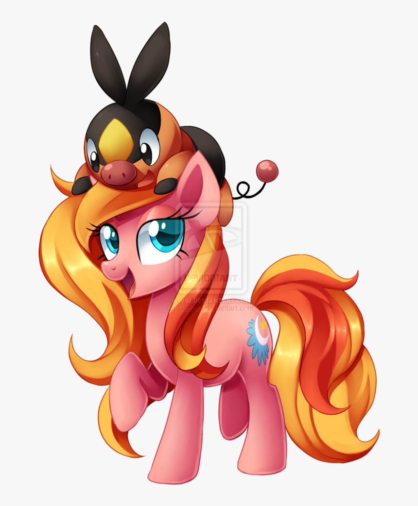 Dreamy And Tepig - Cartoon, HD Png Download