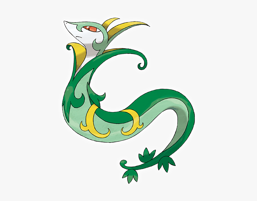 Pokemon Black And White Serperior, HD Png Download