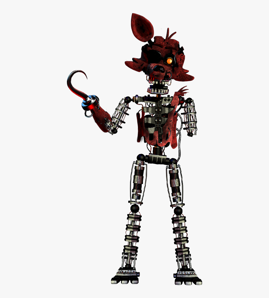 Hey Everyone Midnight Here I Made Scrap Classic Foxy, - Fnaf 2 Endoskeleton, HD Png Downl...