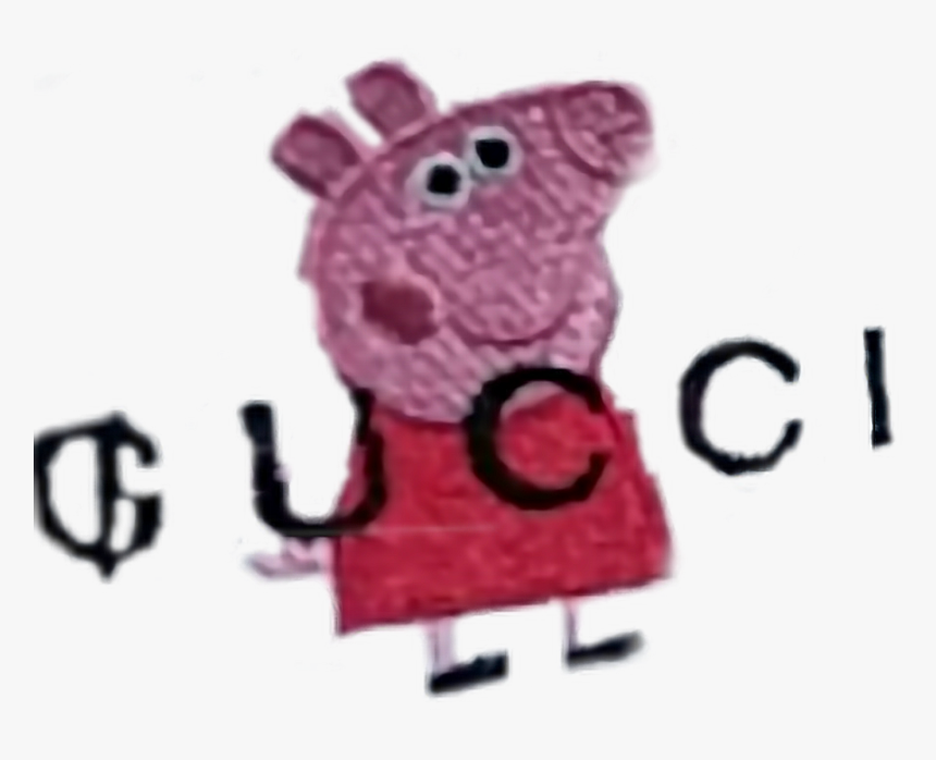 #gucci #peppapig #meme #memes #yeet #dank #clothing - Transparent Peppa Pig Gucci, HD Png Download