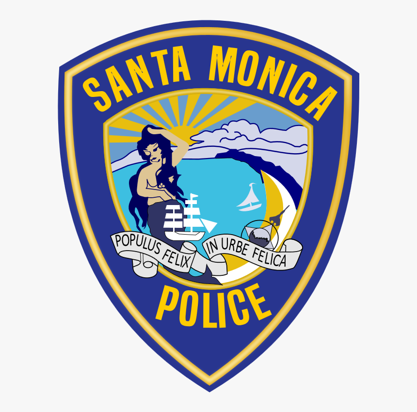 Patch Of The Santa Monica Police Department - Santa Monica Police Logo, HD Png Download