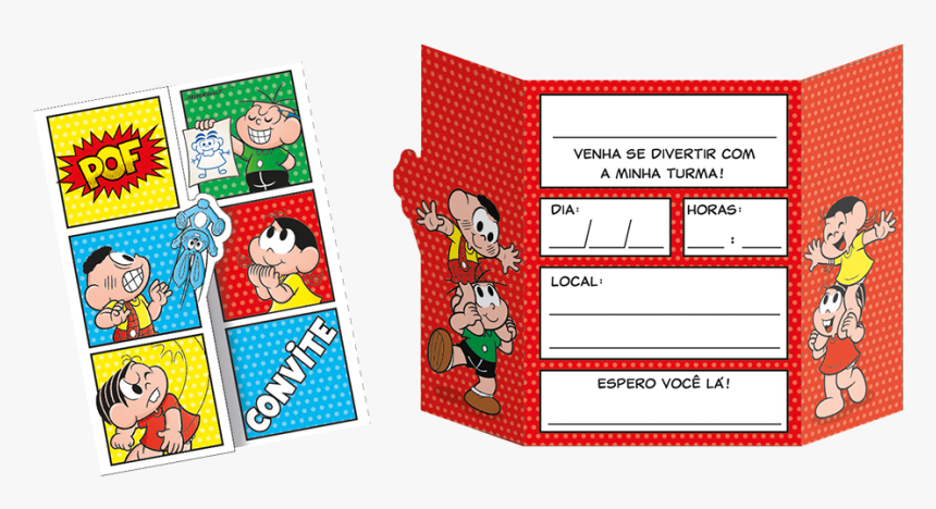 Thumb Image - Convites Turma Da Monica Para Editar, HD Png Download