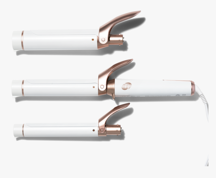 Transparent Twirl Png - Curling Iron White And Rose Gold, Png Download