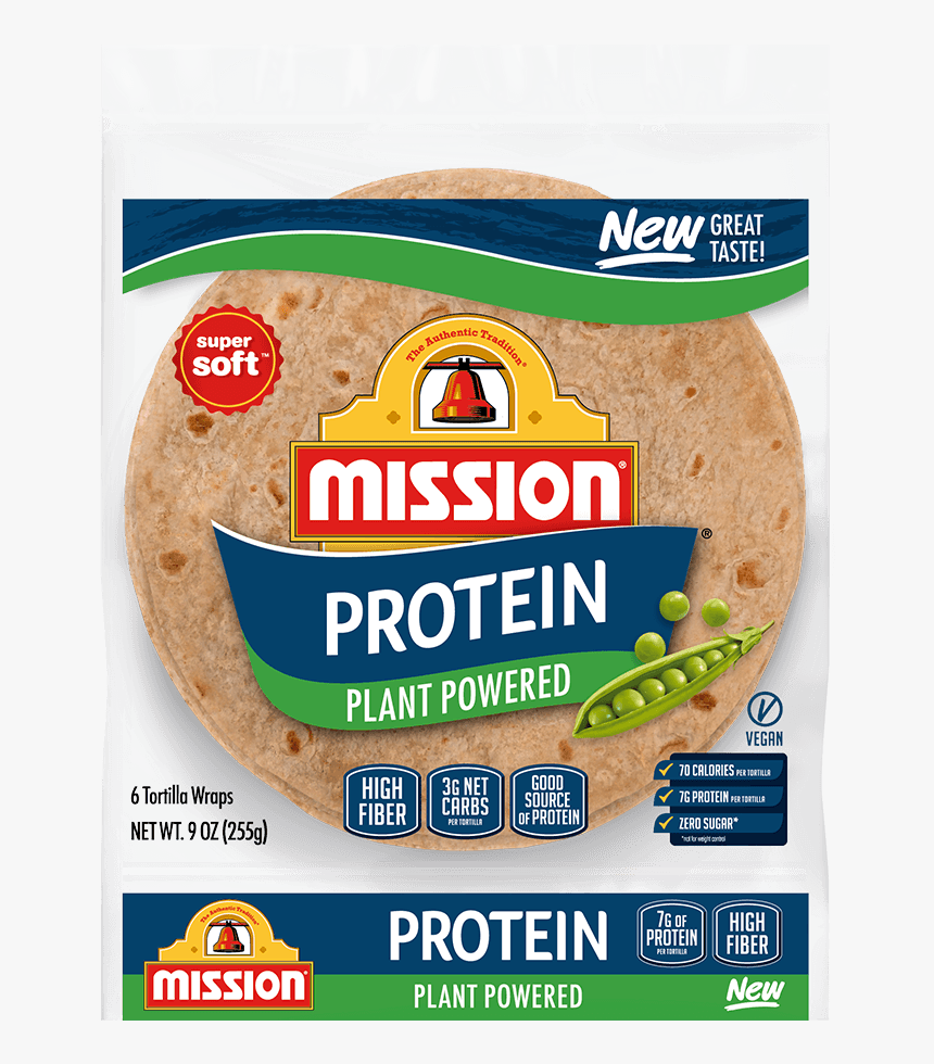 Mission Protein Plant Powered Tortilla, HD Png Download