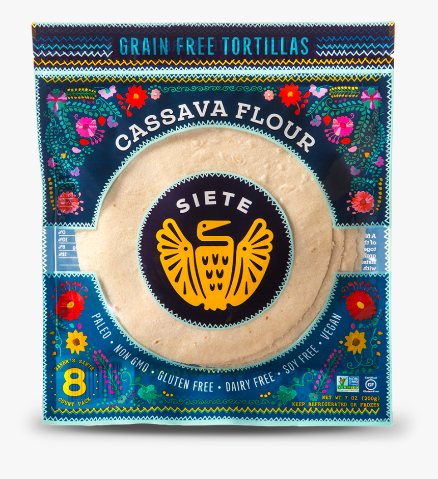Cassava & Coconut Tortillas - Siete Tortillas, HD Png Download