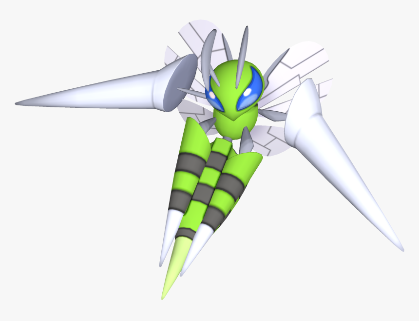 Mega Beedrill Transparent 3d, HD Png Download