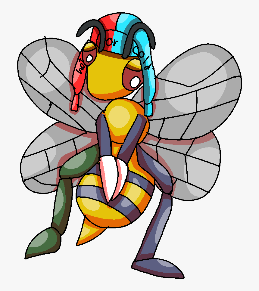 Titus,the Giant Beedrill - Cartoon, HD Png Download
