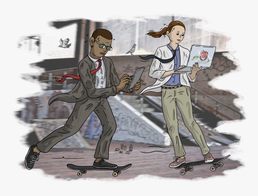 Skateboarding Png, Transparent Png