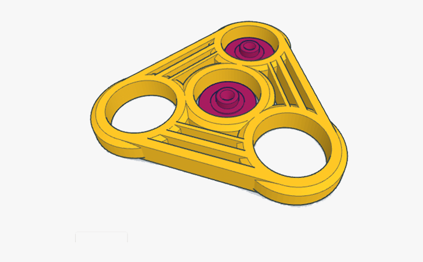 Triangle Fidget Spinner - Circle, HD Png Download