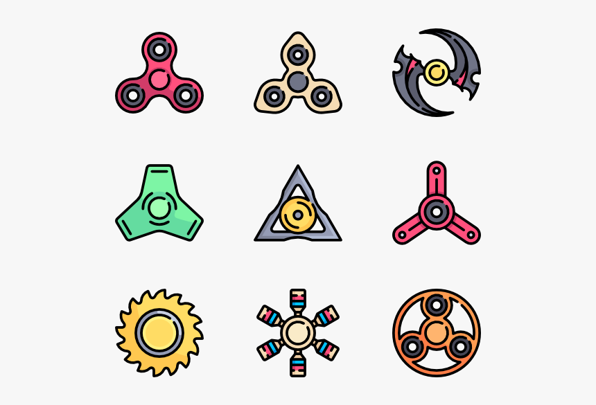 Fidget Spinner Clipart Vector - Fidgets Spinners Icon, HD Png Download