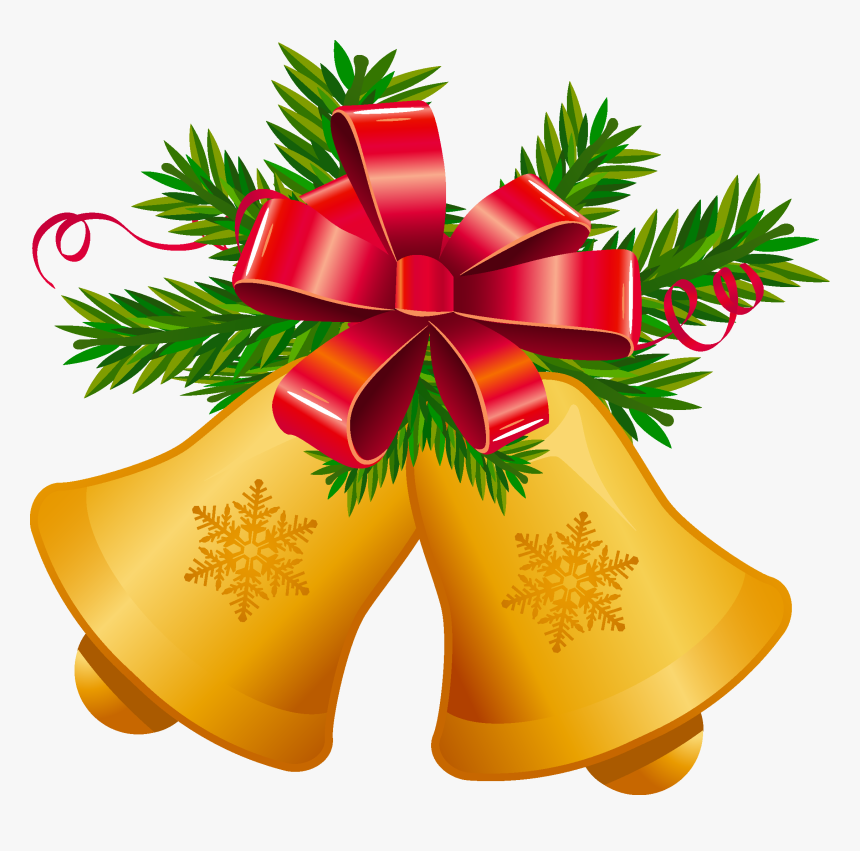 Christmas-decoration - Christmas Bells Clip Art Png, Transparent Png