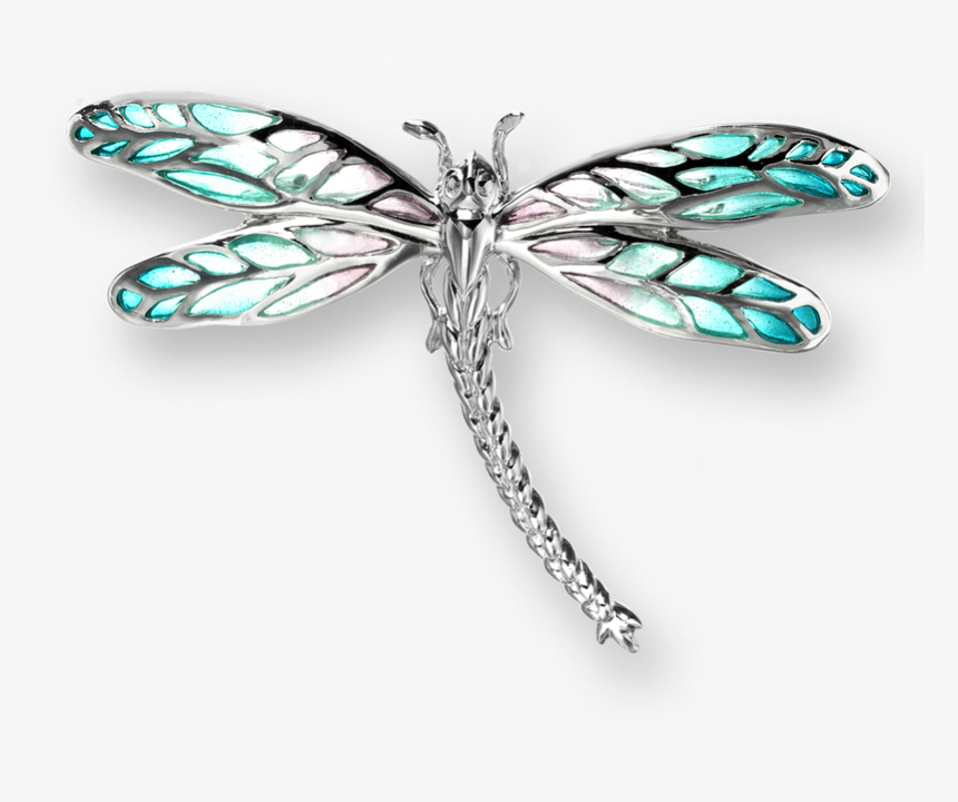 Nicole Barr Designs Sterling Silver Dragonfly Brooch-turquoise - Brooch Dragonfly, HD Png Download