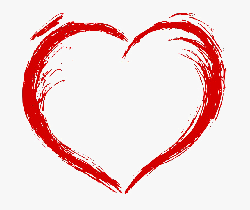 Pink Heart Free Png Image - Love Drawn Heart Png, Transparent Png