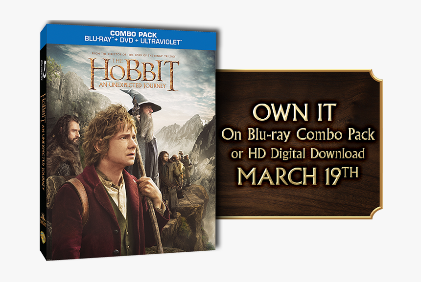 Hobbit An Unexpected Journey Blu Ray, HD Png Download