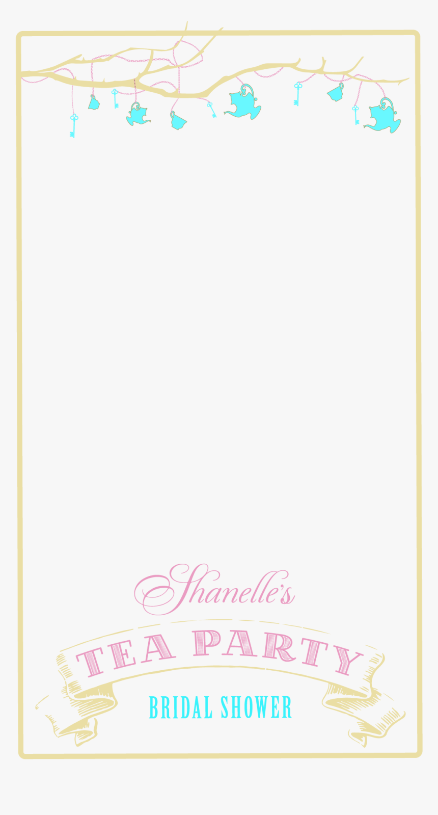 Geofilter Template Shanelle Bridalparty - Indoni, HD Png Download