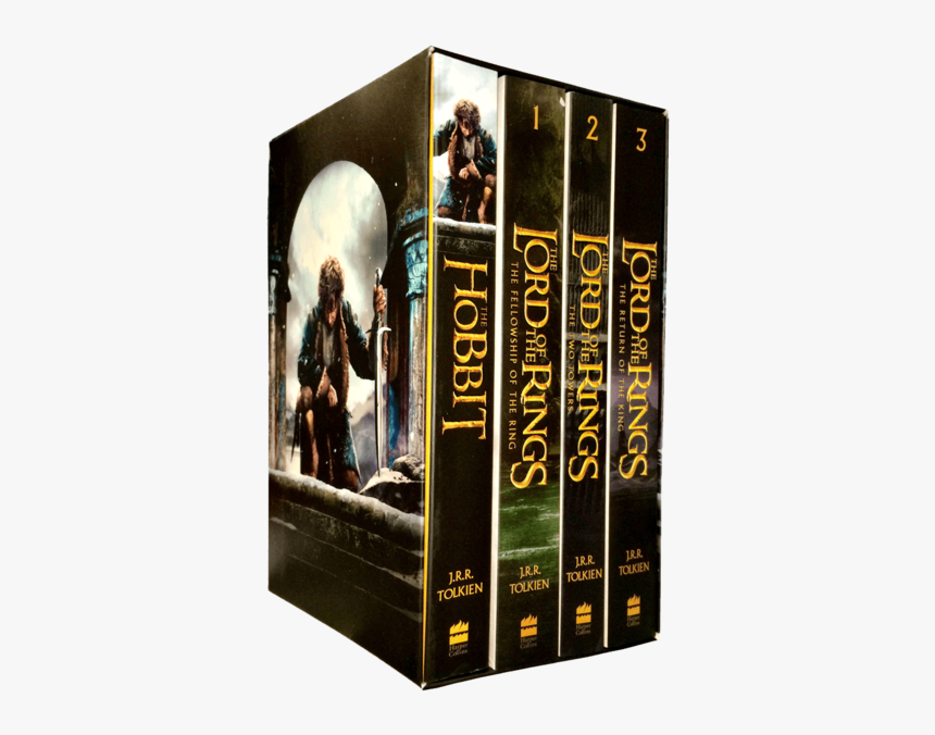 The Hobbit And The Lord Of The Rings - Lord Of The Rings Hobbit Book Box Set, HD Png Download