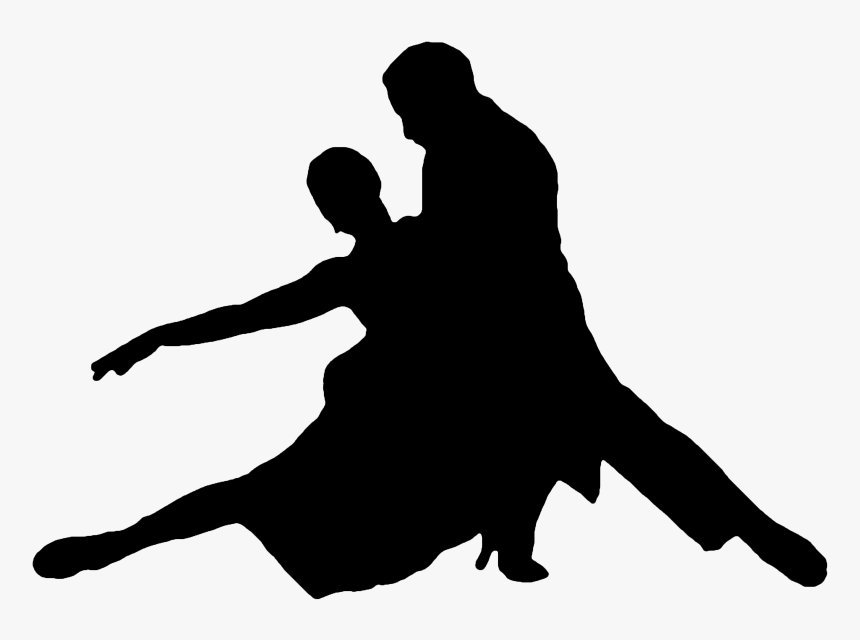 Silhouette Argentine Tango Ballroom Dance - Argentine Tango Silhouette, HD Png Download