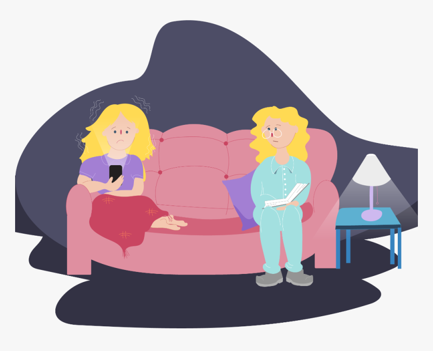 Crowd Clipart Worried - Sexting, HD Png Download